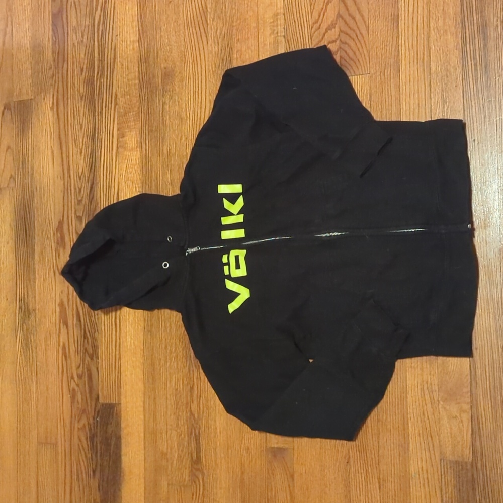 Volkl Black Zip Up Sweatshirt, S